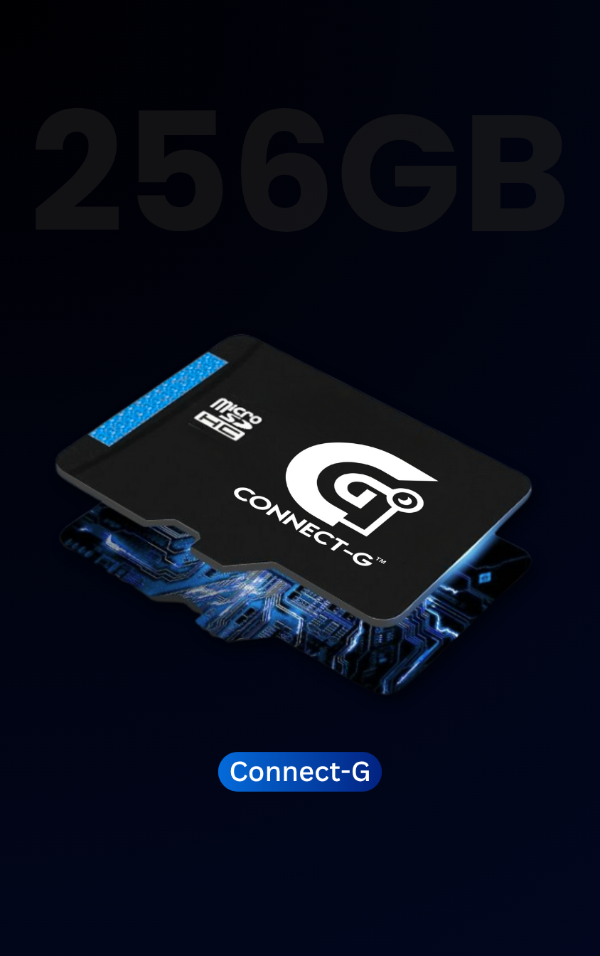 Connect-G 256GB Micro SDHC Card with SD Adapter