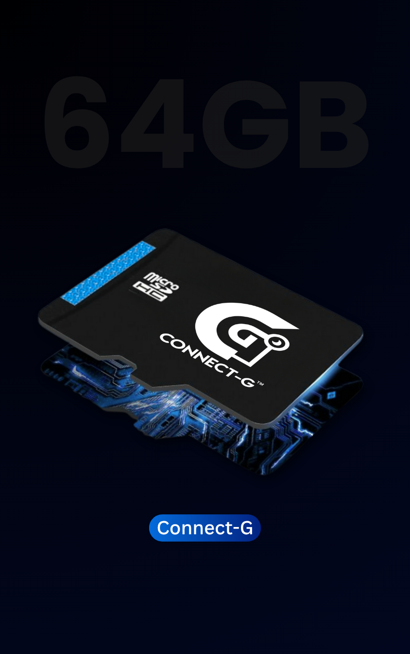 Connect-G 64GB Micro SDHC Card with SD Adapter